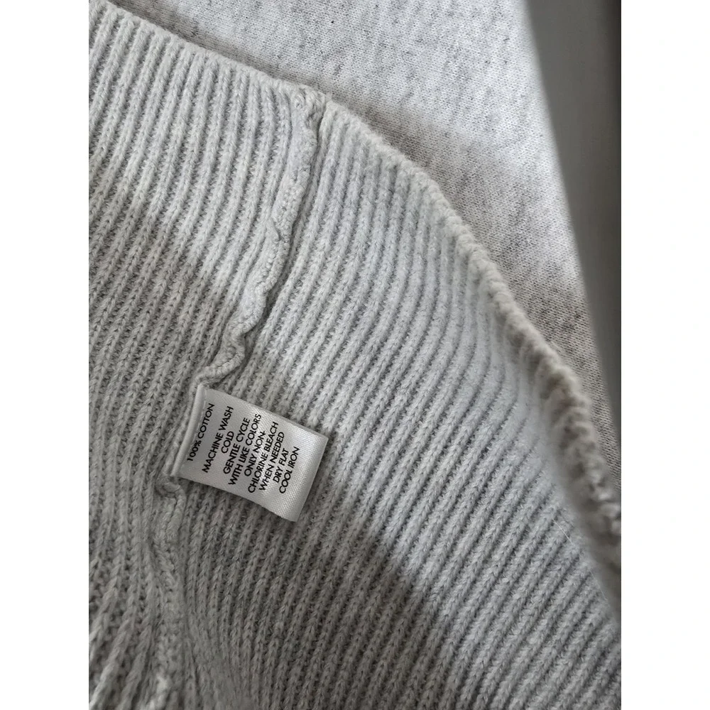 Calvin‎ Klein Mens Ivory Marl 100% Cotton Quarter Zip Sweater Extra Large XL